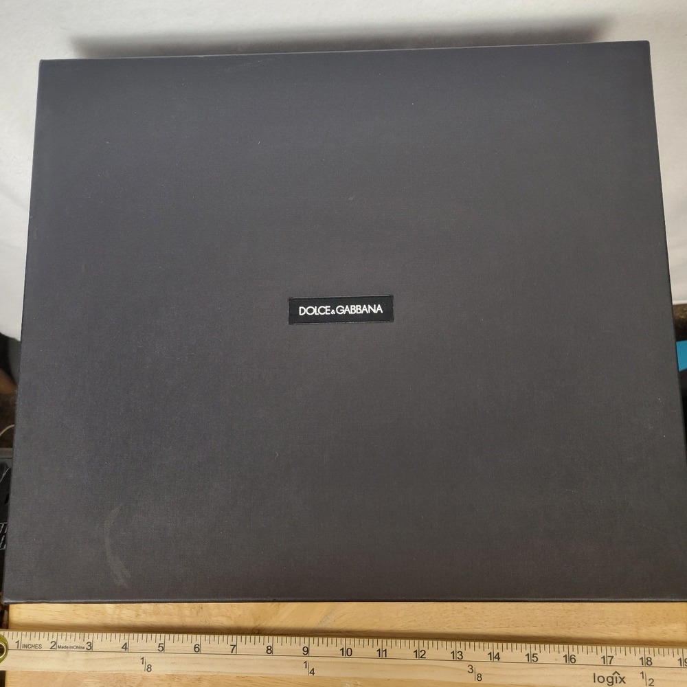 Dolce & Gabbana Authentic Empty Box Gift Storage Replacement Large Black